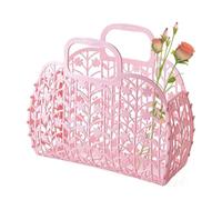 Salyeeluly Sac à gelée pour filles | Sac fourre-tout de plage pour enfants | Sac à main en plastique pour filles | Sac de plage multifonction amovible | Sac à main rétro des années 80 | Panier à gelée