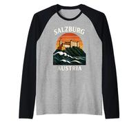 Salzbourg Autriche Château Alpin Rétro Voyage Musique Autrichienne Manche Raglan