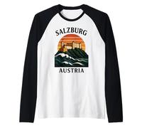 Salzbourg Autriche Château Alpin Rétro Voyage Musique Autrichienne Manche Raglan