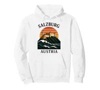 Salzbourg Autriche Château Alpin Rétro Voyage Musique Autrichienne Sweat à Capuche