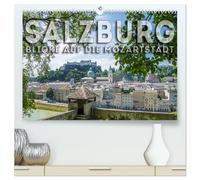 SALZBURG Blicke auf die Mozartstadt (hochwertiger Premium Wandkalender 2026 DIN A2 quer), Kunstdruck in Hochglanz: Über den Dächern der Altstadt