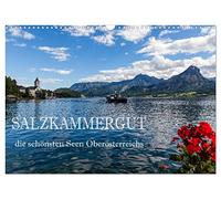 Salzkammergut - Les plus beaux lacs de Haute-Autriche, Version française (Calendrier mural 2026 DIN A3 portrait), Calendrier CALVENDO mensuel