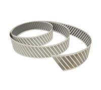 Salzmann Bande adhésive réfléchissante à repasser | 2.5cm x 300cm | Rayures diagonales - Argent