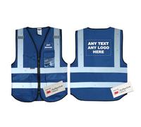 Salzmann Gilet de Sécurité avec Logo Personnalisable - Gilet de Haute Visibilité - Fabriqué avec le Matériau Réfléchissant 3M