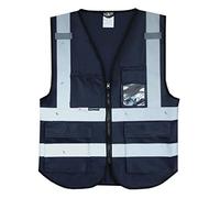 Salzmann Gilet de Sécurité - Gilet réfléchissant de haute visibilité avec plusieurs poches - Fabriqué avec du matériau réfléchissant 3M