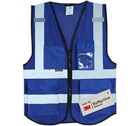 Salzmann Gilet de Sécurité - Gilet réfléchissant de haute visibilité avec plusieurs poches - Fabriqué avec du matériau réfléchissant 3M