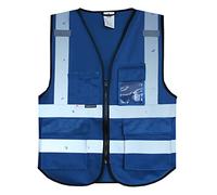 Salzmann Gilet de Sécurité - Gilet réfléchissant de haute visibilité avec plusieurs poches - Fabriqué avec du matériau réfléchissant 3M