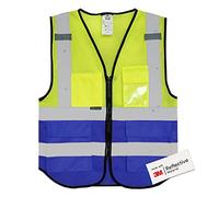 Salzmann Gilet de Sécurité - Gilet réfléchissant de haute visibilité avec plusieurs poches - Fabriqué avec du matériau réfléchissant 3M
