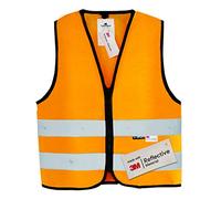 Salzmann Gilet de sécurité pour enfants - Fabriqué avec du matériau réfléchissant 3M - Orange