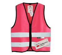 Salzmann Gilet de sécurité pour enfants - Fabriqué avec du matériau réfléchissant 3M - Rose