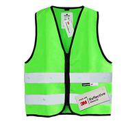 Salzmann Gilet de sécurité pour enfants - Fabriqué avec du matériau réfléchissant 3M - Vert