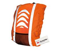 Salzmann Housse de Sac à Dos réfléchissante | 28-40 L | Fabriquée avec 3M Scotchlite | Couverture Anti-Pluie Imperméable