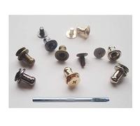Sam brown bouton goujons round vis screwback vis rivets, bourrelier ceinture place clou avec installer perforatrice, pack 41 pièces