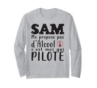 Sam Capitaine de Soirée sans Alcool Sobriété Apéro Réveillon Manche Longue