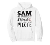 Sam Capitaine de Soirée sans Alcool Sobriété Apéro Réveillon Sweat à Capuche