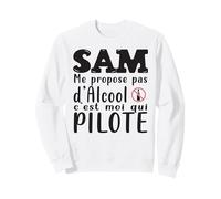 Sam Capitaine de Soirée sans Alcool Sobriété Apéro Réveillon Sweatshirt