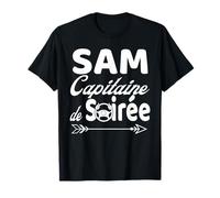 SAM Capitaine de Soirée Sans Alcool Sobriété Apéro Réveillon T-Shirt