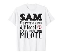 SAM Capitaine de Soirée Sans Alcool Sobriété Apéro Réveillon T-Shirt