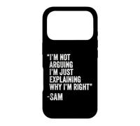 Sam Citation drôle Anniversaire Personnalisé Idée Idée Ingénieur Coque pour iPhone 17 Pro