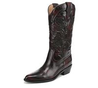 Sam Edelman Bottes Rue Western pour femme, Merlot, 38 EU