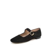Sam Edelman Chaussures plates Michaela Mary Jane pour femme, Daim noir, 37 EU