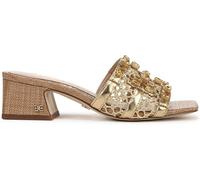 Sam Edelman Sam Edelman Regular Fit Gold Webster Block Heeled Slider Sandals
