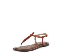 Sam Edelman Sandales plates Gigi pour femme, Cuir marron Kona, 39 EU