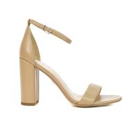Sam Edelman Yaro Classic nude Leather Block Heel Sandals (US)