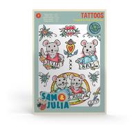 Sam et julia - maison des souris autocollants tatouages multicolor TU