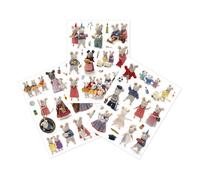Sam et julia - maison des souris feuillets d'autocollants multicolor TU