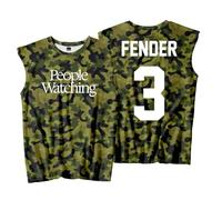 Sam Fender People Watching Merch Débardeur unisexe sans manches pour femme et homme, camouflage, M