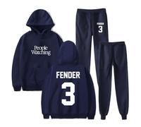 Sam Fender People Watching Merch Sweat à capuche et pantalon de jogging Ensemble deux pièces pour homme et femme, bleu marine, XS