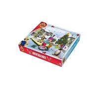 Sam Le Pompier - Calendrier de l'Avent Noel, Figurines et Accessoires - Univers de Jeu action - Set Jouet Garcon + Carte animaux