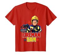 Sam Le Pompier - Jupiter T-Shirt, Enfant, Rouge, 8 Ans