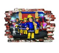 SAM le Pompier Stickers muraux enfants Chambre ? coucher gar?ons filles Art mural papier peint mural Grande taille