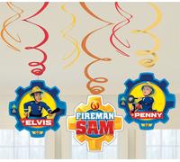 Sam le pompier - tourbillon - boules de baudruche pack de 6 - film, carton SG20823 (taille unique) (Coloré)