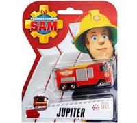 Sam le pompier véhicule en métal jupiter : camion de pompier rouge 7.5 cm - voiture miniature Rouge