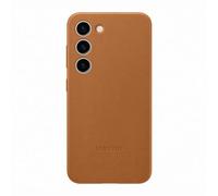 Sam Leather Cover für Galaxy S23 Camel Camel/Beige