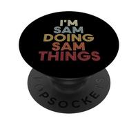 Sam Name Sam Personalized Name First Given PopSockets PopGrip Adhésif