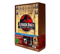 Sam Neill,Jeff Goldblum,Laura Dern - Jurassic Park Trilogy in Holzbox [Blu-Ray] [Import]