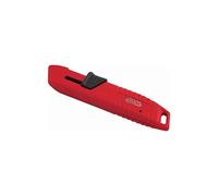 SAM OUTILLAGE - Couteau Auto-Retractable Bimat. Corps Zamac Lames Trapezoid.