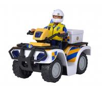 Quad de police Sam Le Pompier avec figurine Malcolm et accessoires - SIMBA.DICKIE.GROUP - Blanc