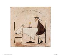 Sam Toft (A Romantic Dinner for Two 40 x 40 cm Toile Imprimée