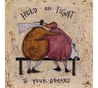 Sam Toft - imprimé "Hold On Tight II", papier PM8020 (40 cm x 40 cm) (Noir/Brun/Pink)