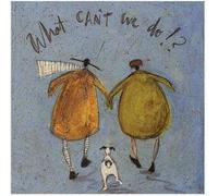 Sam Toft - imprimé "Qu'est-ce qu'on ne peut pas faire ? PM4470 (30 cm x 30 cm) (Blau/Gelb/Grün)