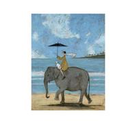 Sam Toft (on The Edge of The Sand 40 x 50 cm Toile Imprimée