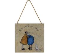 Sam Toft - Tableau "I'll Be Loving You Always", en bois PM3139 (taille unique) (Beige/jaune moutarde/bleu)