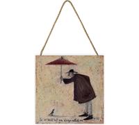 Sam Toft - Tableau "I'm So Small But You Always Notice Me", en bois PM3193 (Taille unique) (Beige/Marron foncé/Bordeaux)