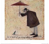 Sam Toft - Tableau mural "I'm So Small But You Always Notice Me" PM3606 (40 cm x 40 cm) (Marron/Beige)