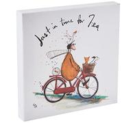 Sam Toft Toile imprimée 30 x 30 cm (Just in Time for Tea)